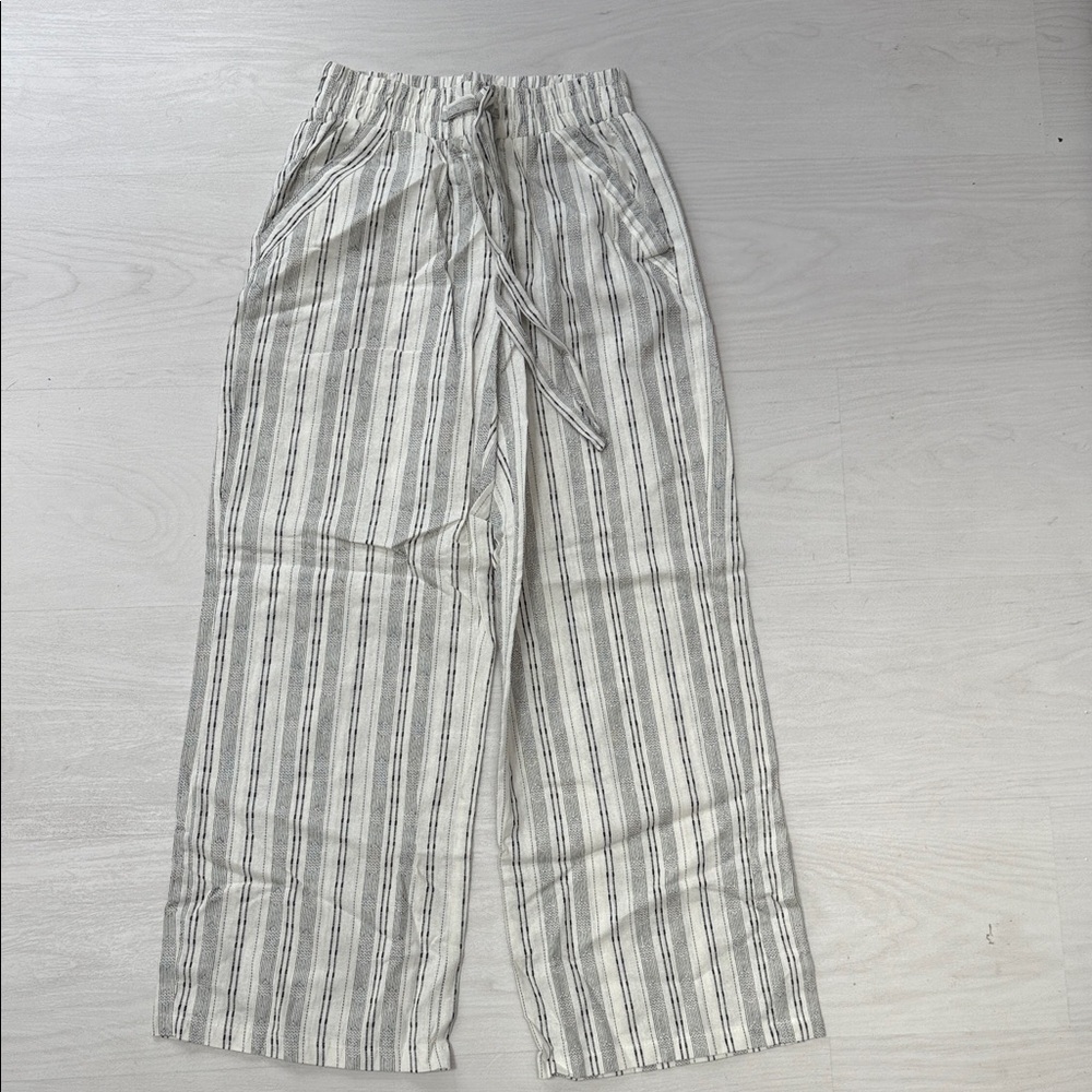Sienna Sky Striped Cream and Gray Men's Chinos